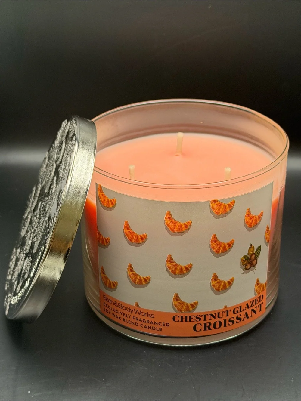 Bath & Body Works 3-Wick Chestnut Glazed Croissant Candle - 14.5 Oz - Picture 5 of 6